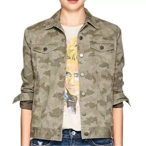 ATM ANTHONY THOMAS MELILLO Camouflage Print Utility Jacket Sz S